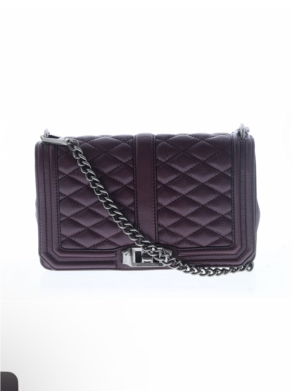 Rebecca Minkoff Quilted Crossbody Bag in Plum